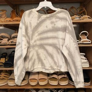 Sagely Gray & White Tie Dye Sweatshirt
